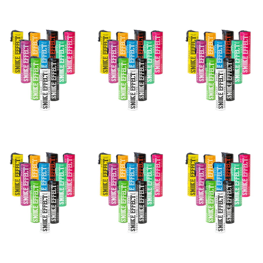 Wick Activated Smoke Bomb Rainbow Pack – Peacock Smoke