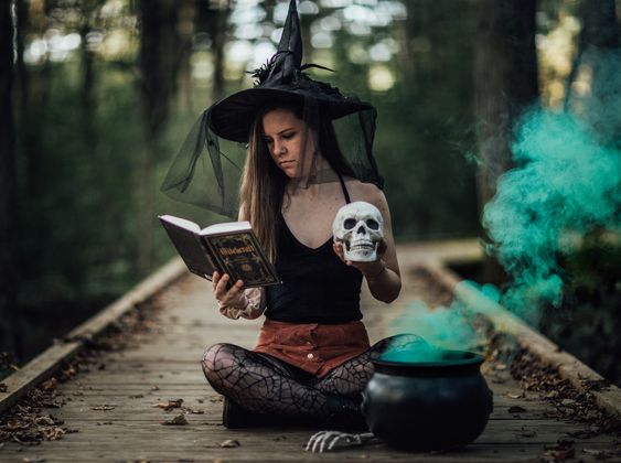 Witchy Photoshoot Ideas with Smoke Bombs
