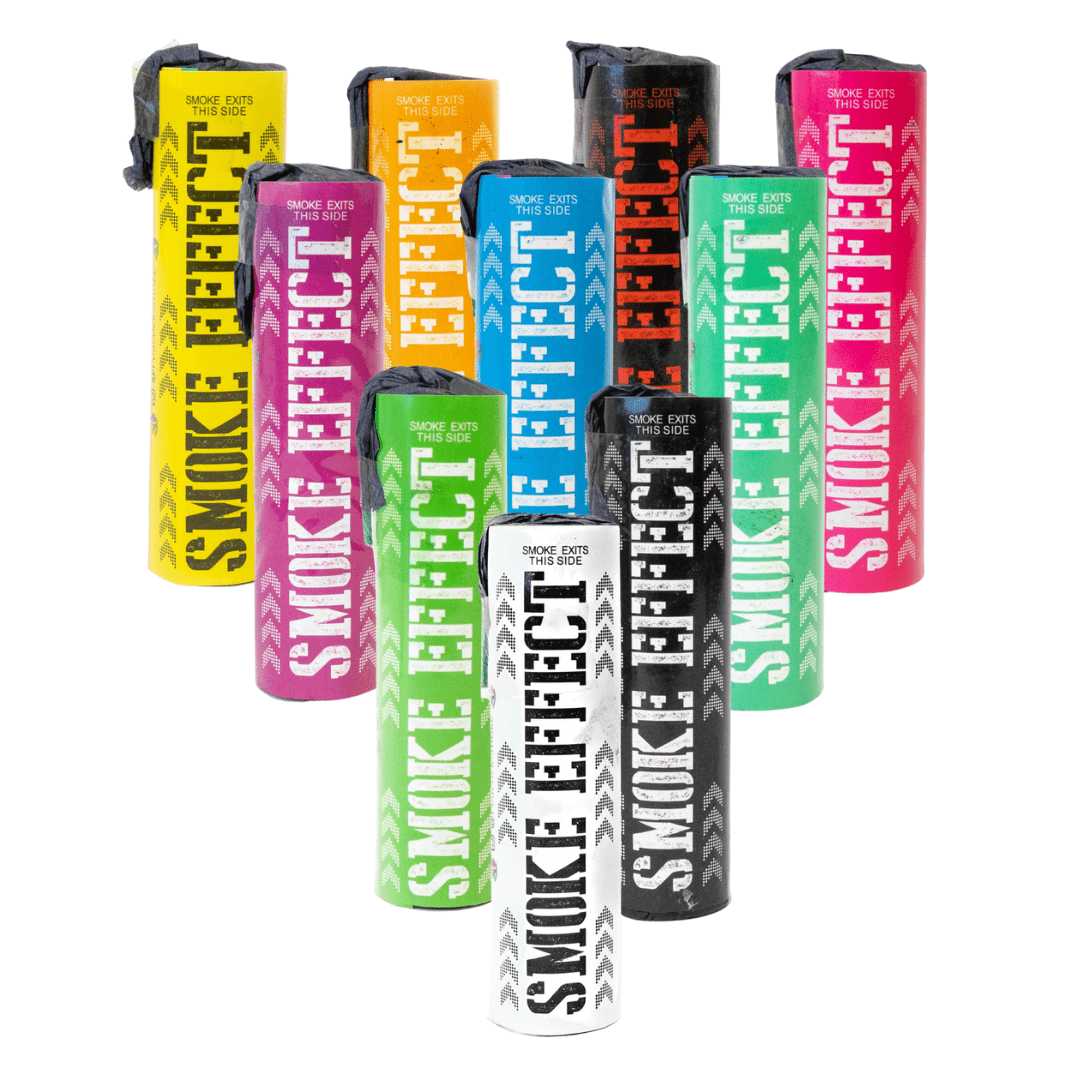 Wick Activated Smoke Bomb Rainbow Pack - Wholesale Smoke Bombs $3