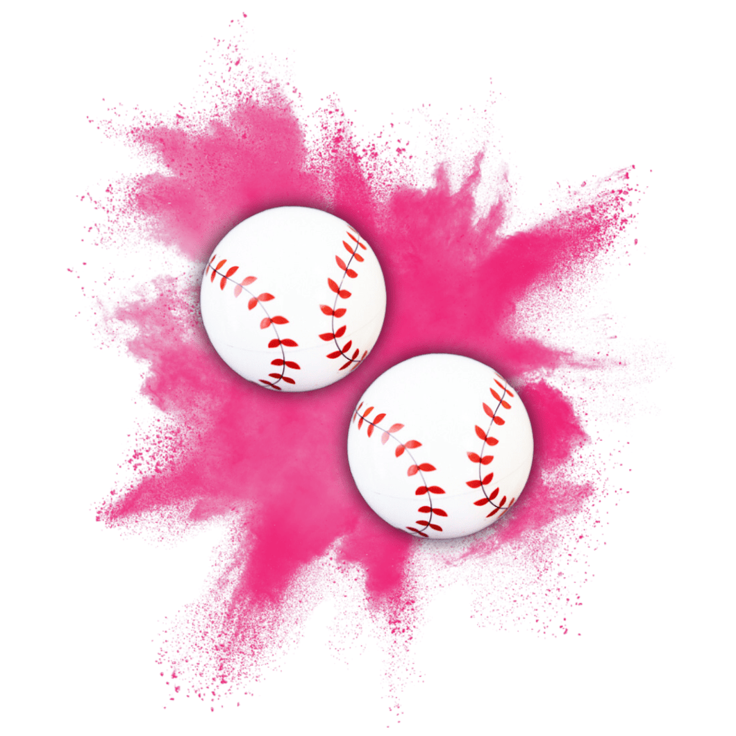 Gender Reveal BaseballBaseball PINK [2 PACK]
