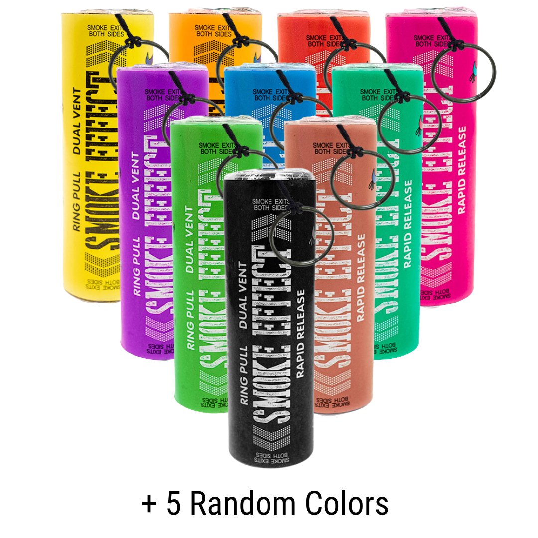 Dual Vent Ring Pull Smoke Bomb 15 Pack – Peacock Smoke