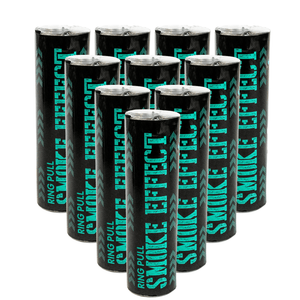 Teal Colored Smoke Bomb [90 Sec] Wire Ring Pull Smoke Grenade (WRP90)